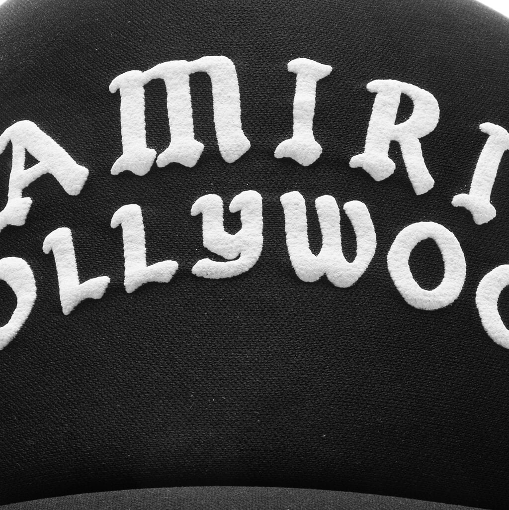 Amiri Hollywood Trucker Hat - Black/Black - Image 4