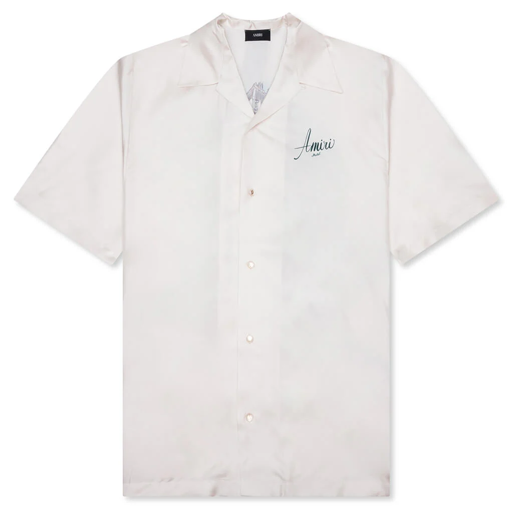 Amiri Hotel Bowling Shirt - Alabaster
