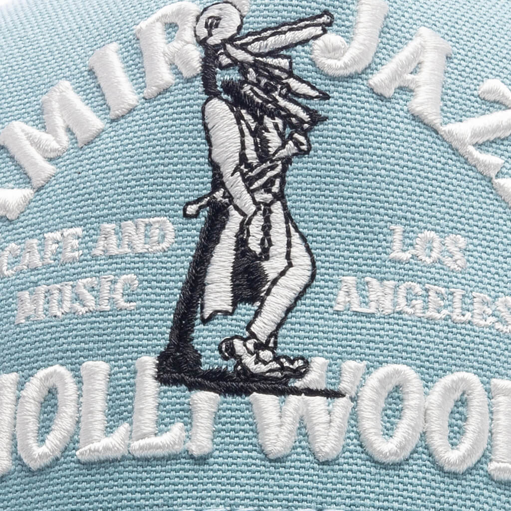 Jazz Wolf Trucker Hat - Dusty Blue - Image 2