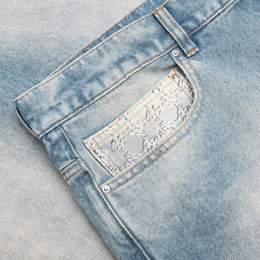 MA Quad Cuff Straight Jean - Antique Indigo - Image 3