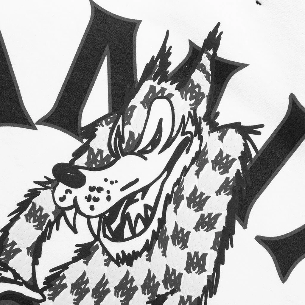 Records Wolf Hoodie - White - Image 4