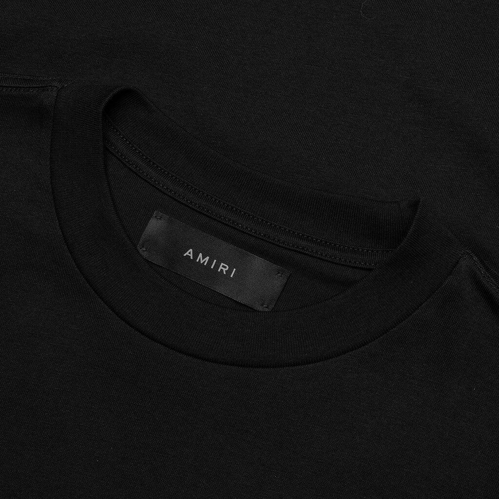 Staggered Logo Tee - Black - Image 3