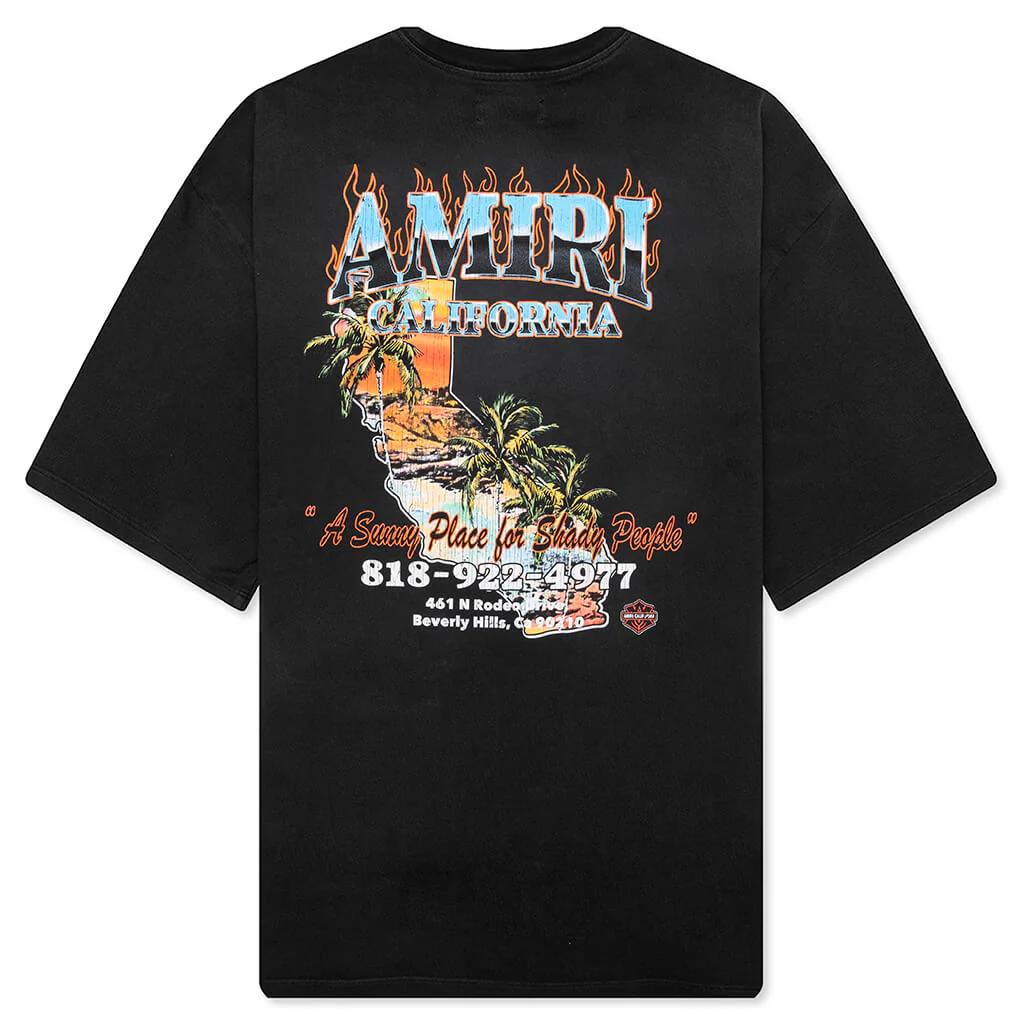 Amiri Sunny Place Oversized Tee - Black - Image 2