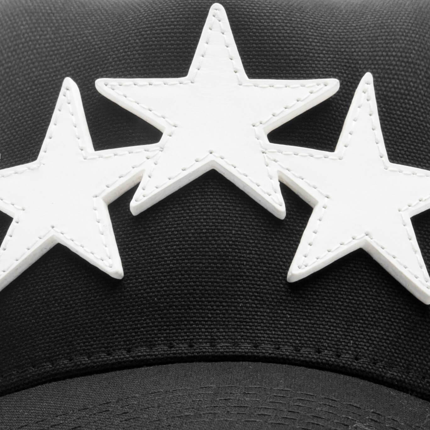 Three Star Trucker Hat - Black - Image 2