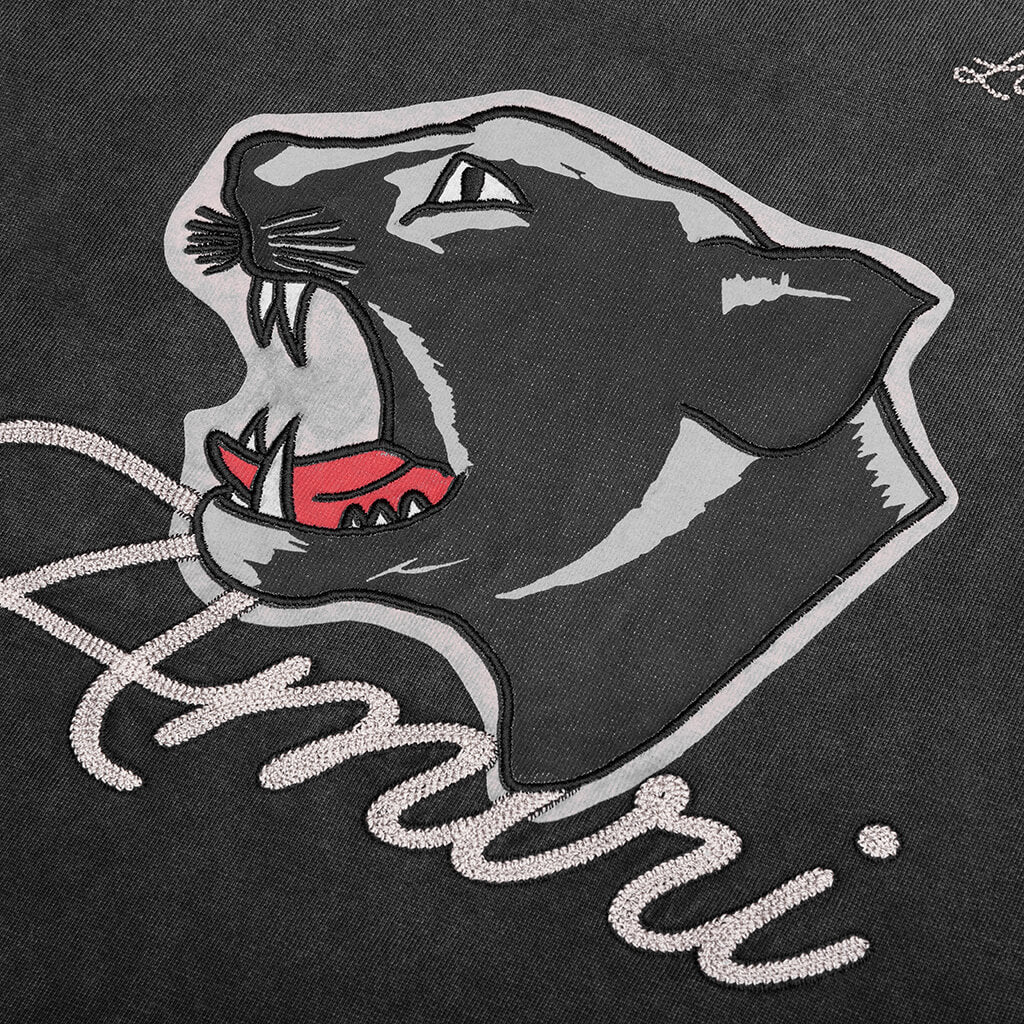 Vintage Panther Oversized Tee - Black - Image 3