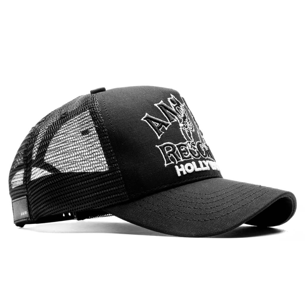 Wolf Logo Trucker Hat - Black - Image 3