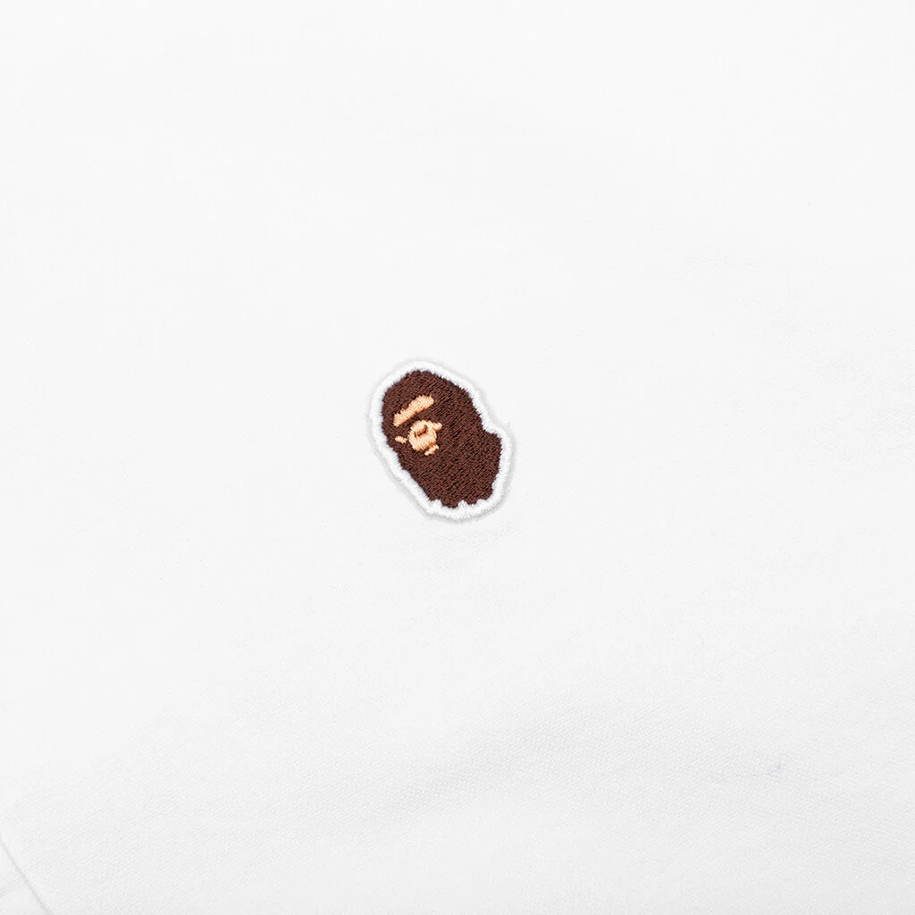 Ape Head One Point Oxford Shirt - White - Image 4