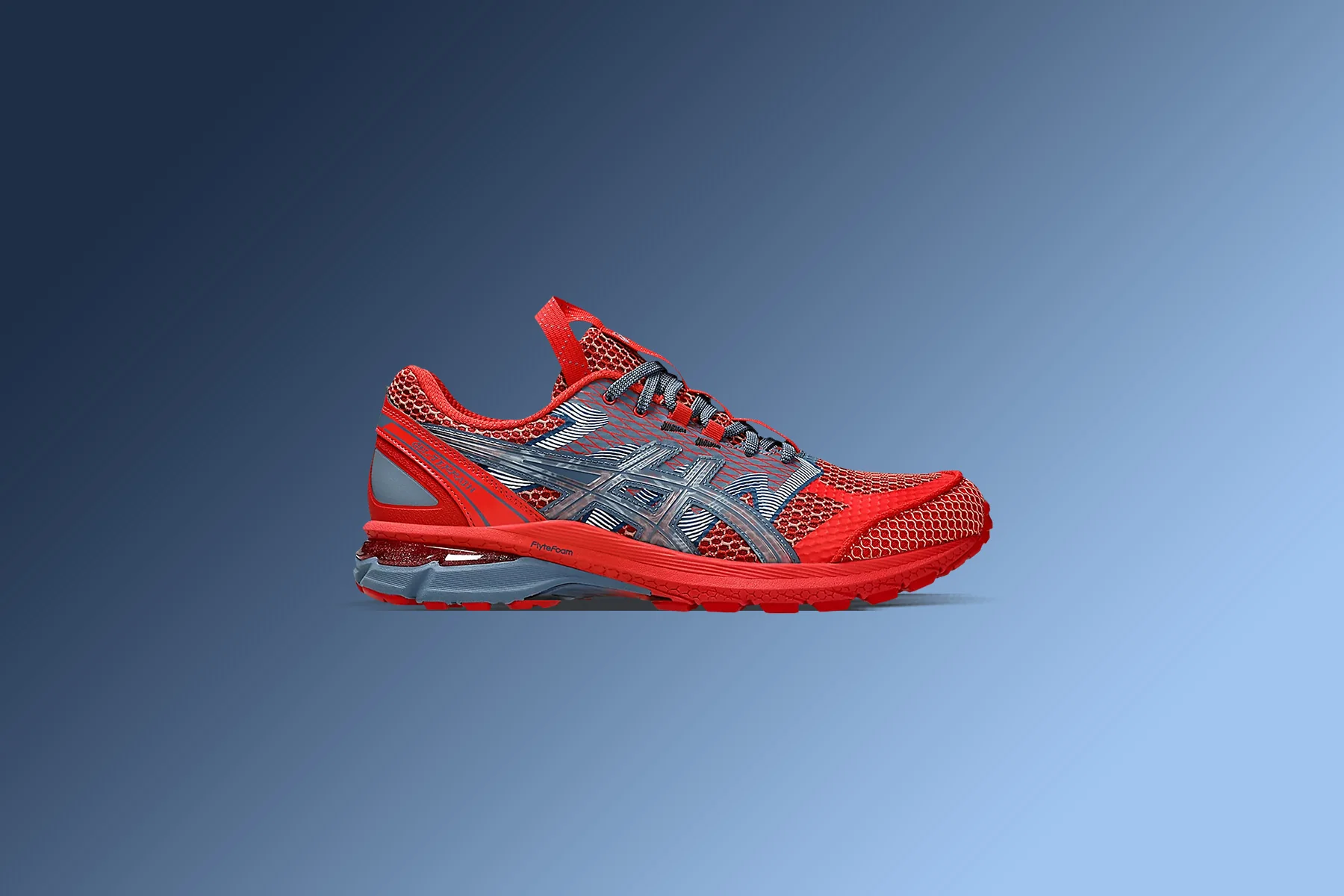 Asics x Kiko Kostadinov US4-S Gel-Terrain - Classic Red/Wood Crepe - Image 5