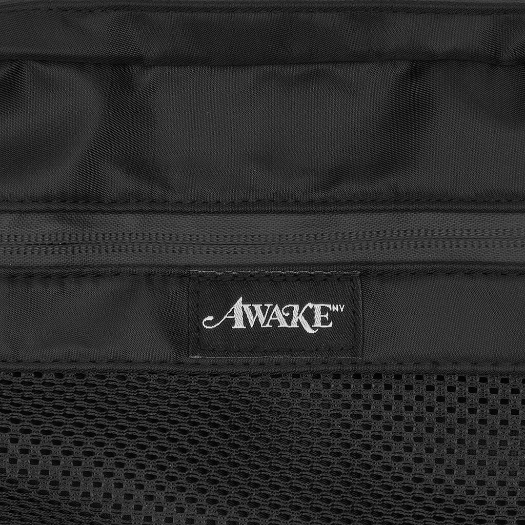 Canvas Logo Messenger Bag - Black - Image 3