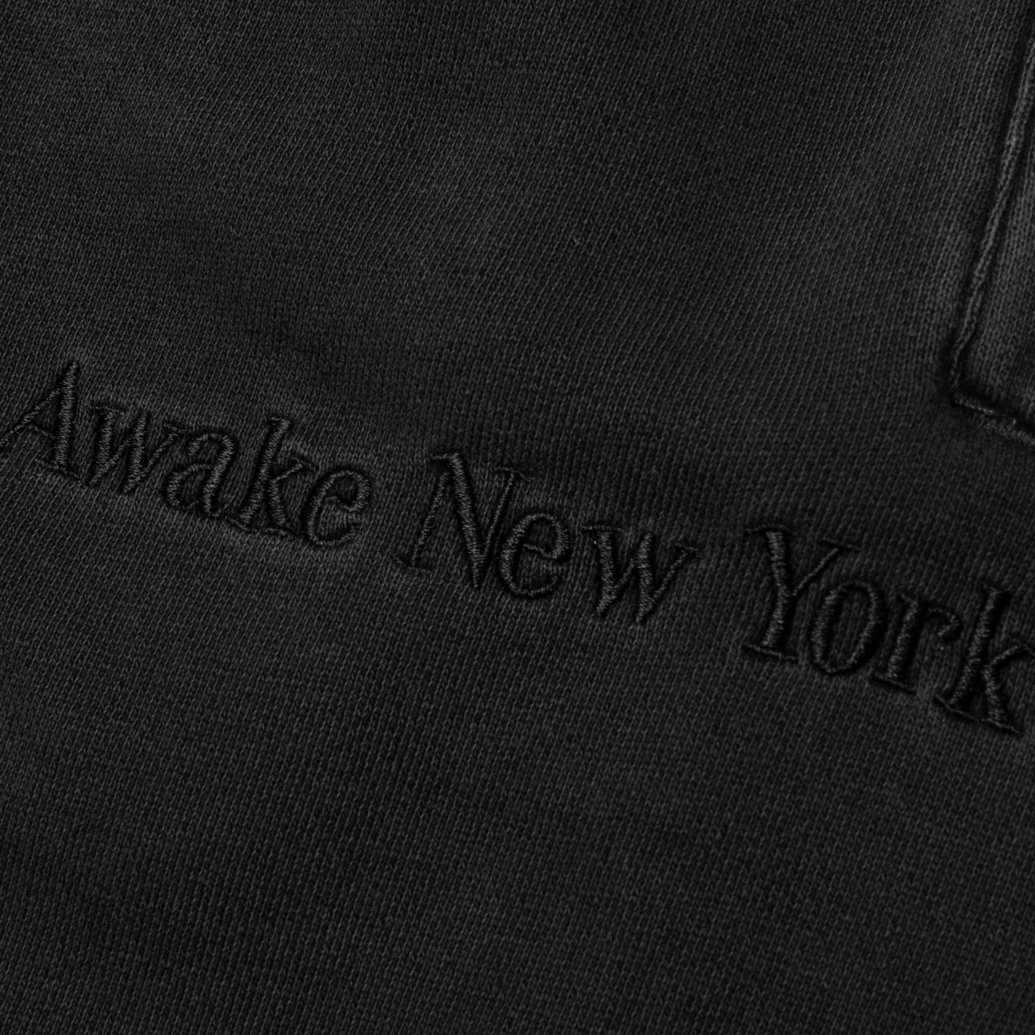 Embroidered Logo Open End Sweat Pant - Black - Image 4