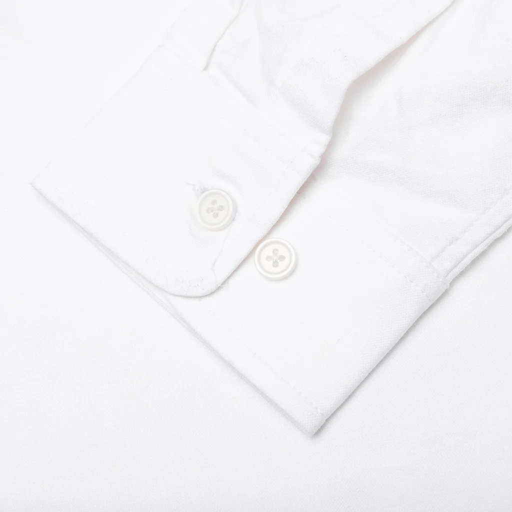 Embroidered Oxford Shirt - White - Image 4