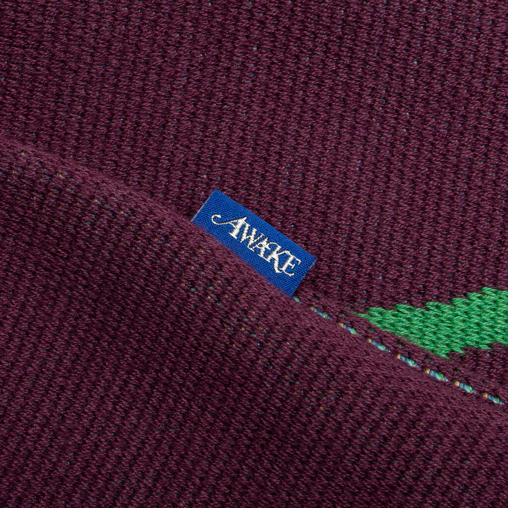 Floral Sweater Vest - Magenta - Image 5