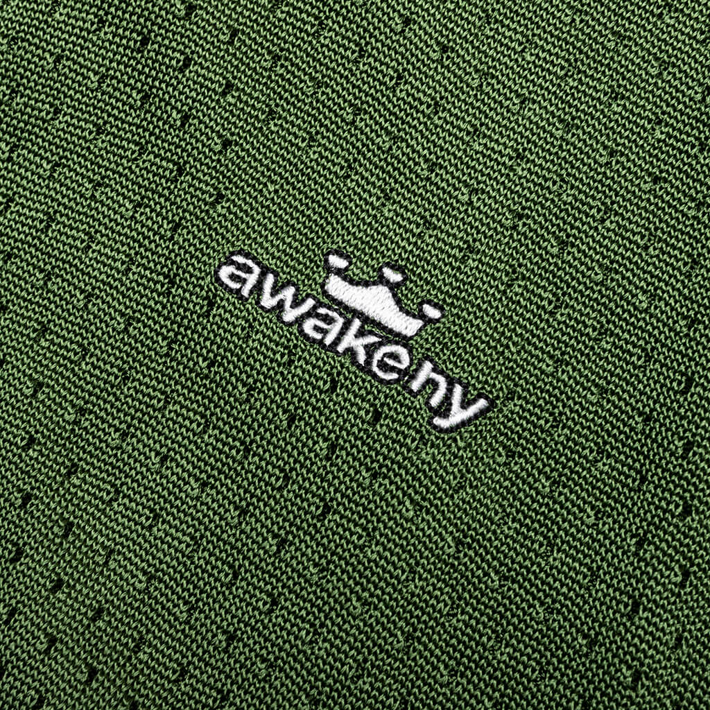 Mesh Polo - Green - Image 4