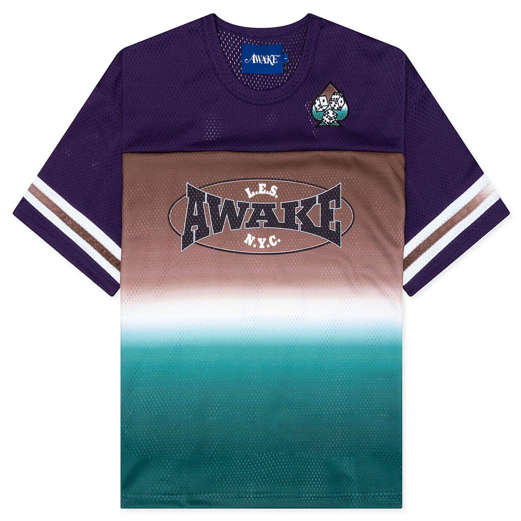 Mesh Football Jersey - Brown Multi