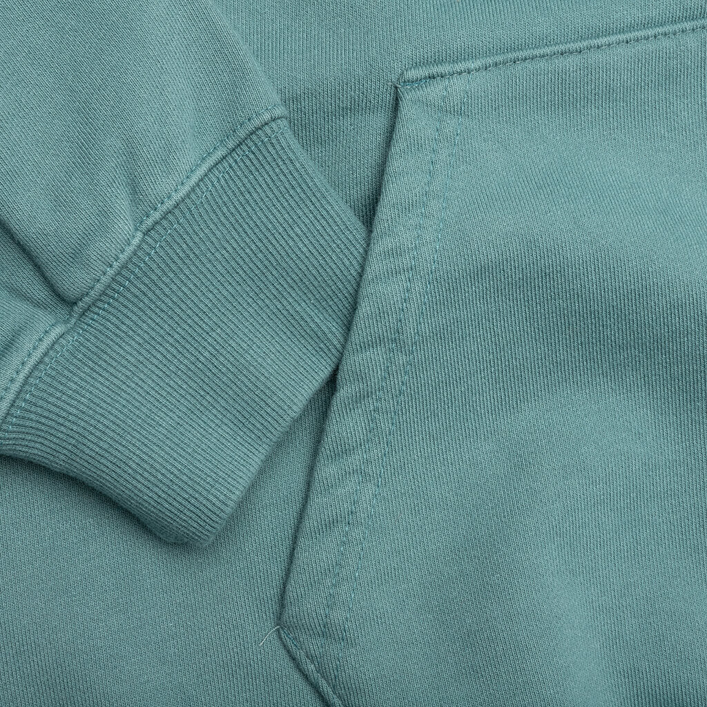 Printed Charm Logo Hoodie - Steel Blue - Image 4
