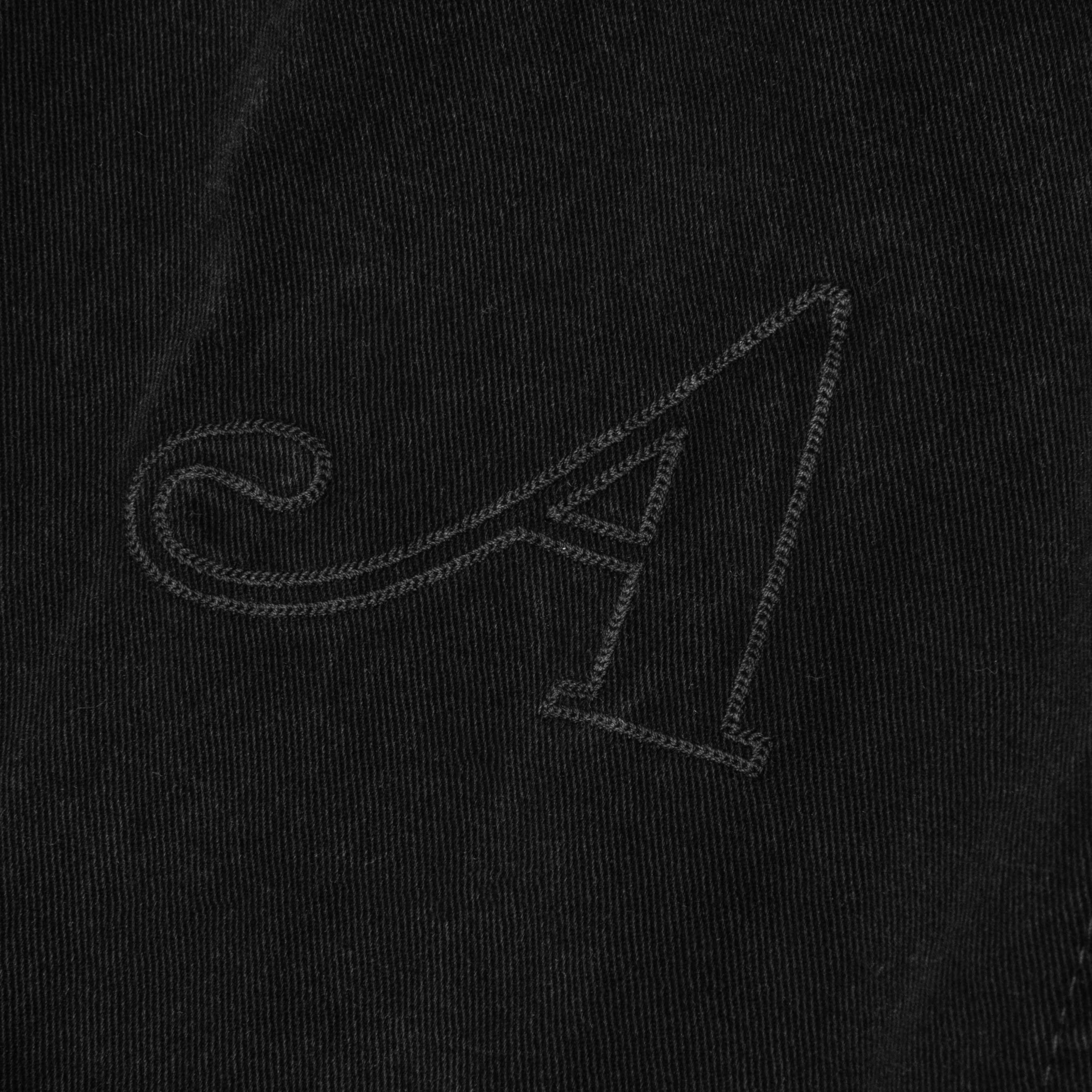 Washed Cotton Work Pant - Black - Image 4