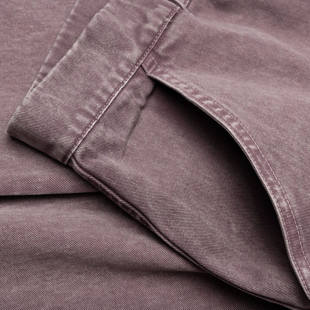 Washed Cotton Work Pant - Dark Mauve - Image 3