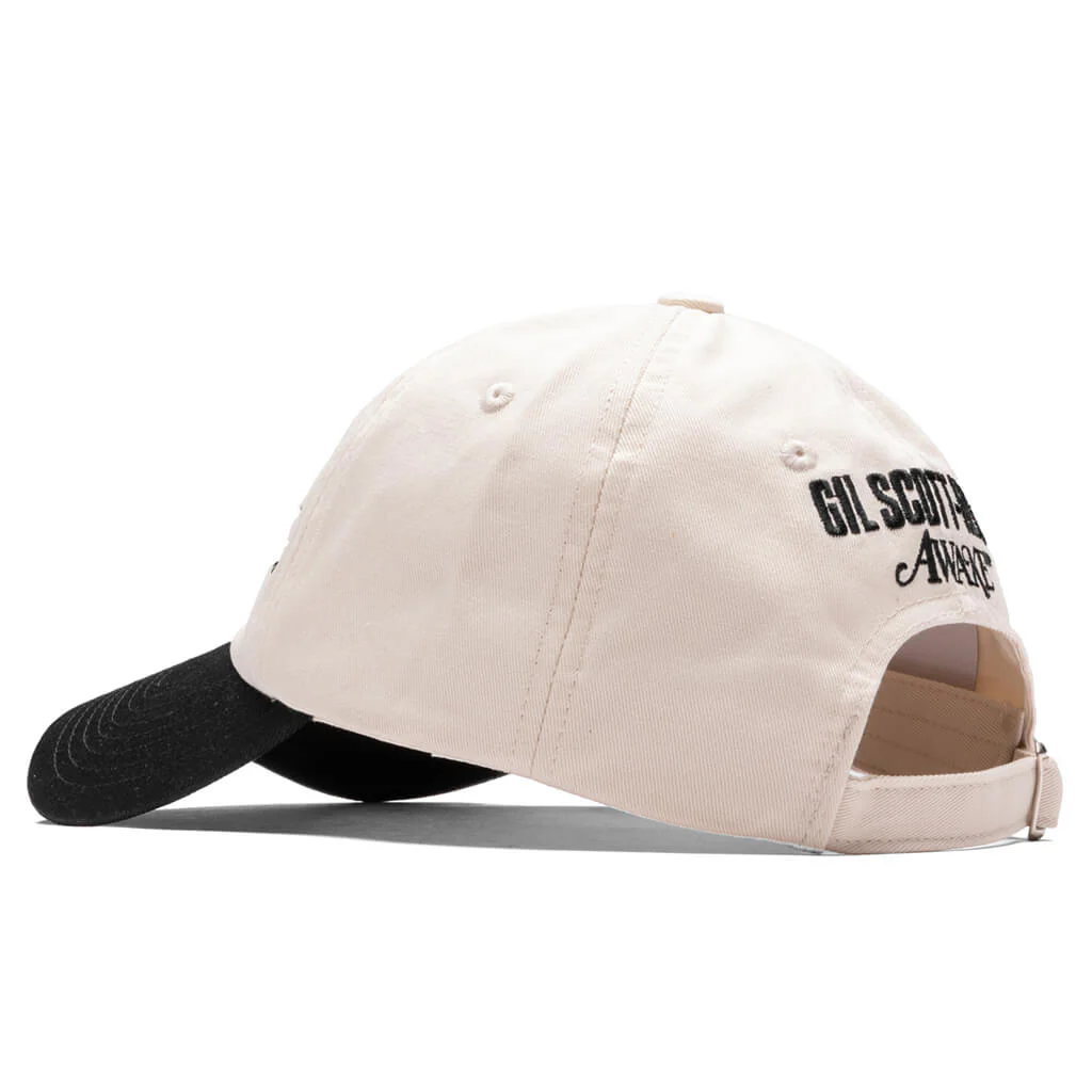 Awake NY x Gil Scott Heron 6 Panel Hat - Ivory/Black - Image 4