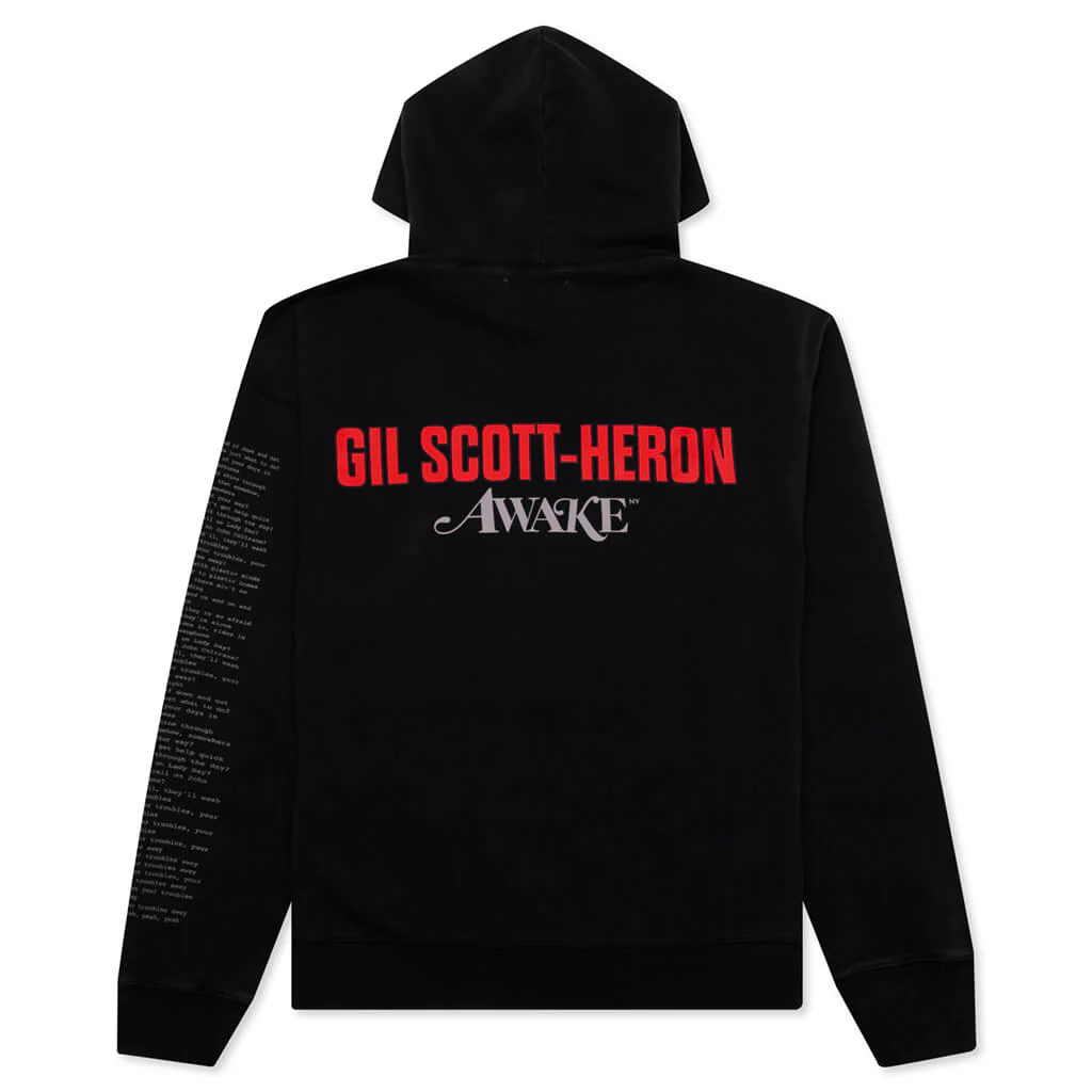 Awake NY x Gil Scott Heron Hoodie - Charcoal - Image 2