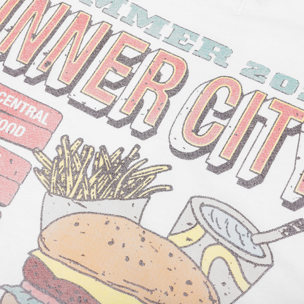 B-Summer HTG Burger Short Sleeve Tee - White - Image 3