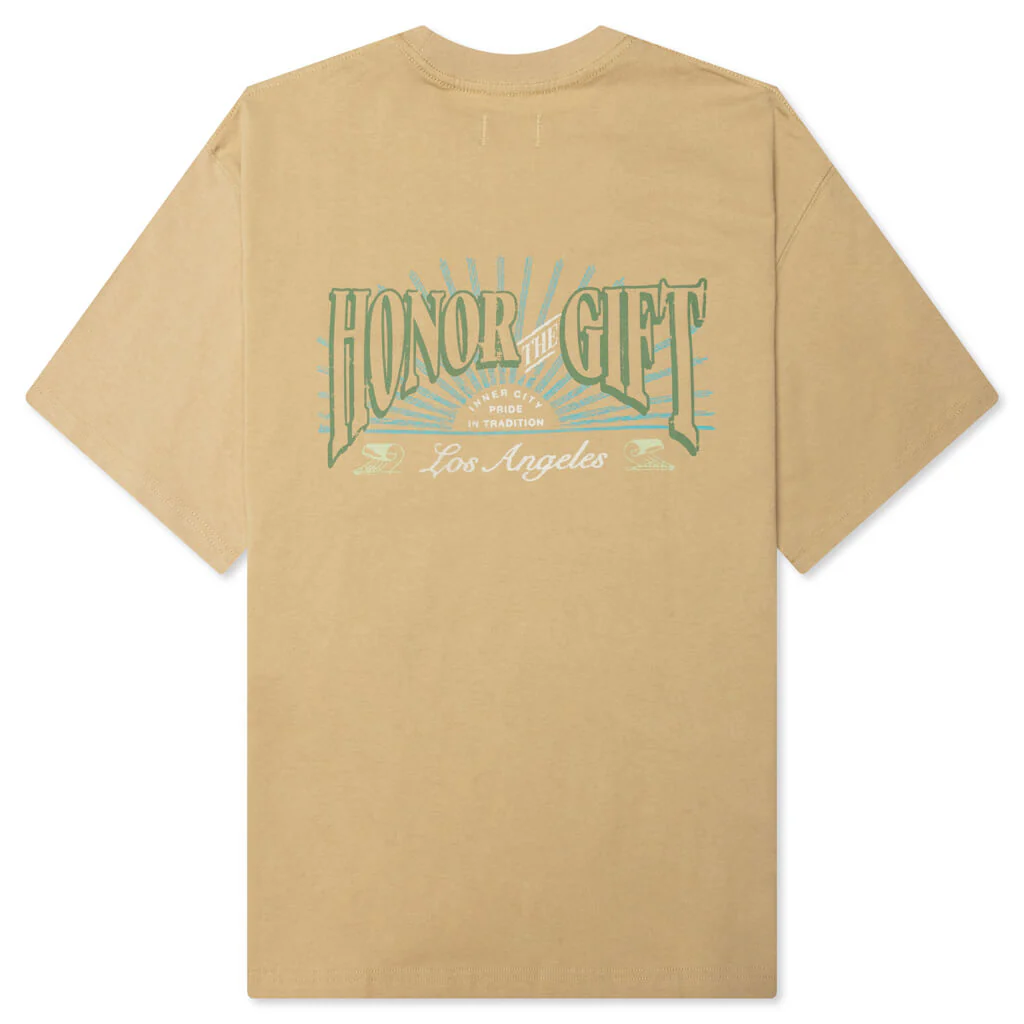 B-Summer HTG Cigar Label Short Sleeve Tee - Tan - Image 2