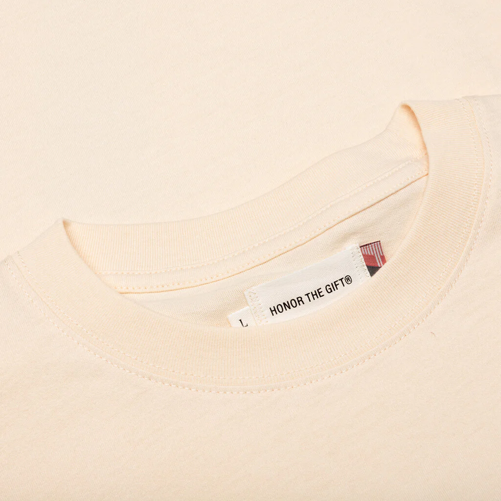 B-Summer HTG Embroidery Logo S/S Tee - Bone - Image 3