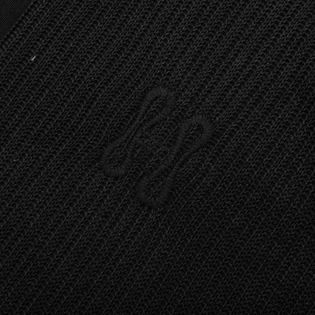 B-Summer Knit Polo Shirt - Black - Image 4