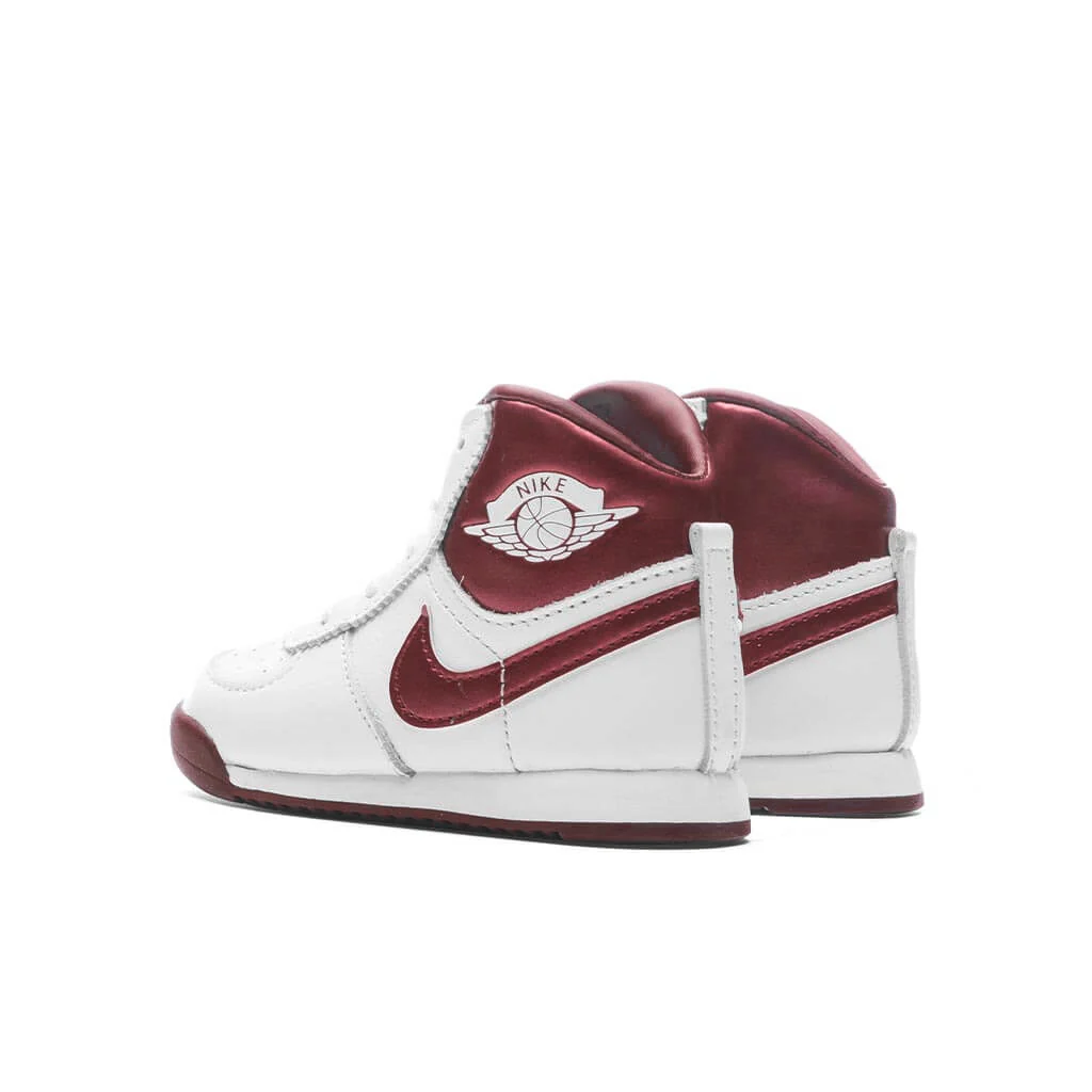 Air Jordan 1 High Retro '85 'Metallic Burgundy' (TD) - White/Team Red/White - Image 3