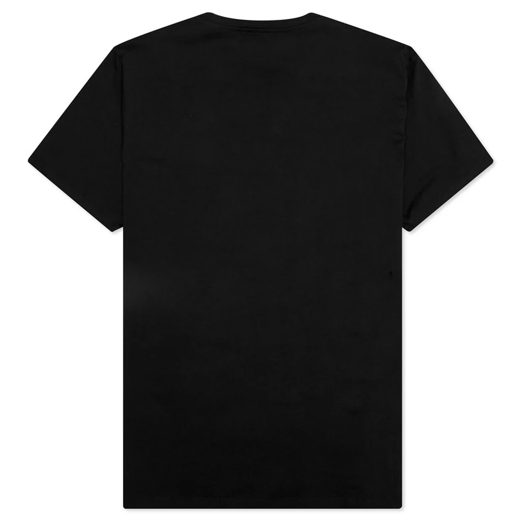 Flock & Foil T-Shirt - Black/Gold - Image 2