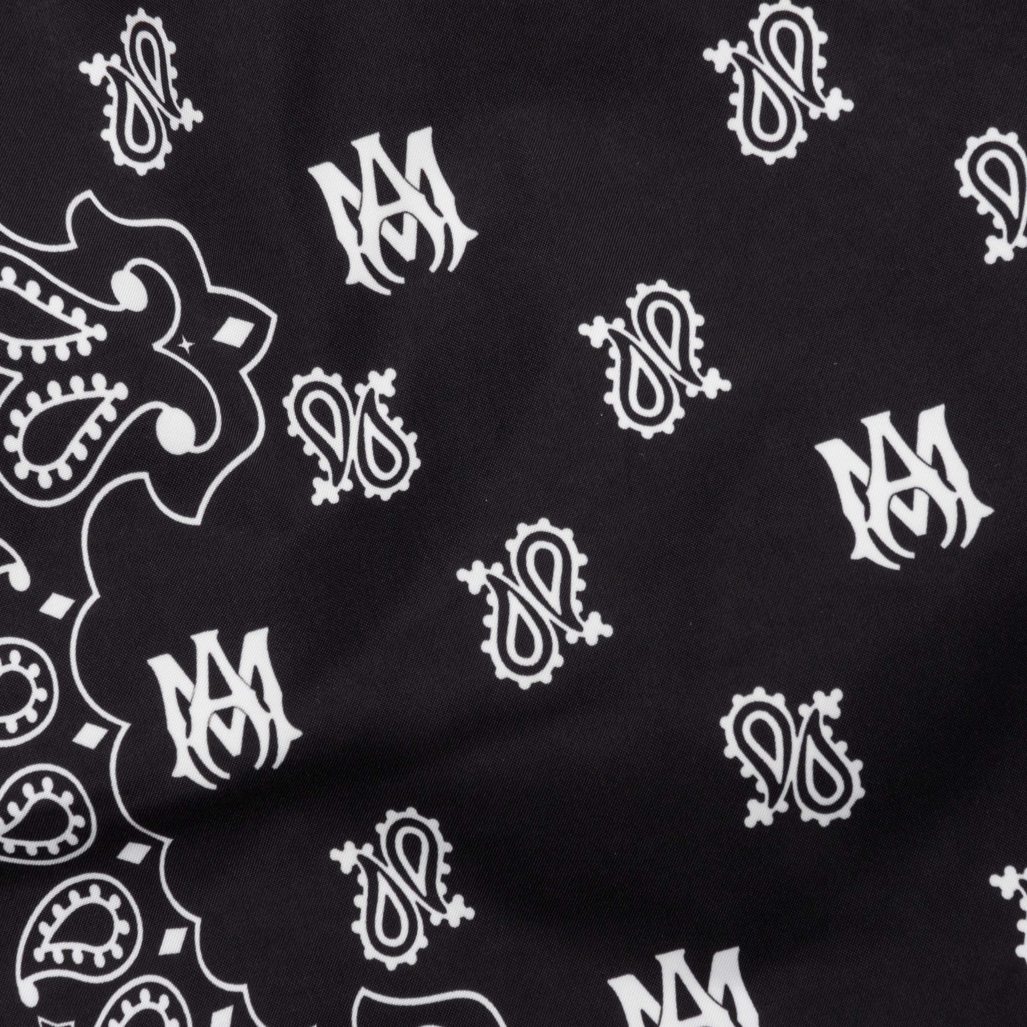 Bandana Paisley Swim Trunk - Black - Image 4