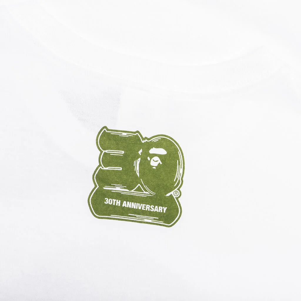 Bape 30th Anniversary Tee #1 M - White/Green - Image 4