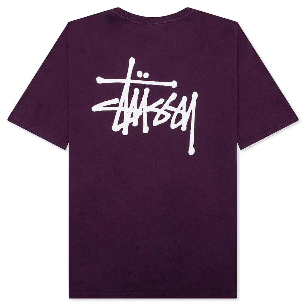 Basic Pigment Dyed Tee - Purple - Image 2