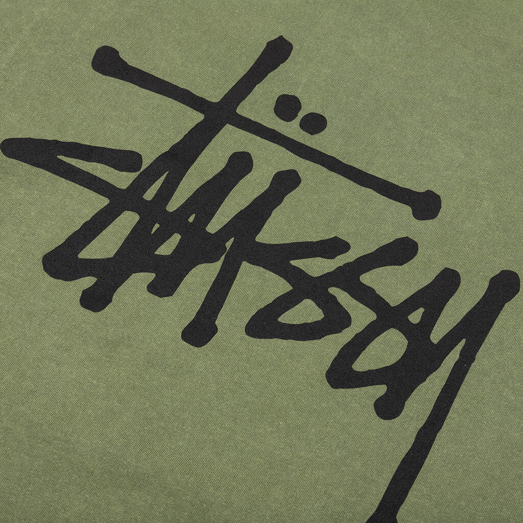 Basic Stussy Pig. Dyed L/S Tee - Olive - Image 4