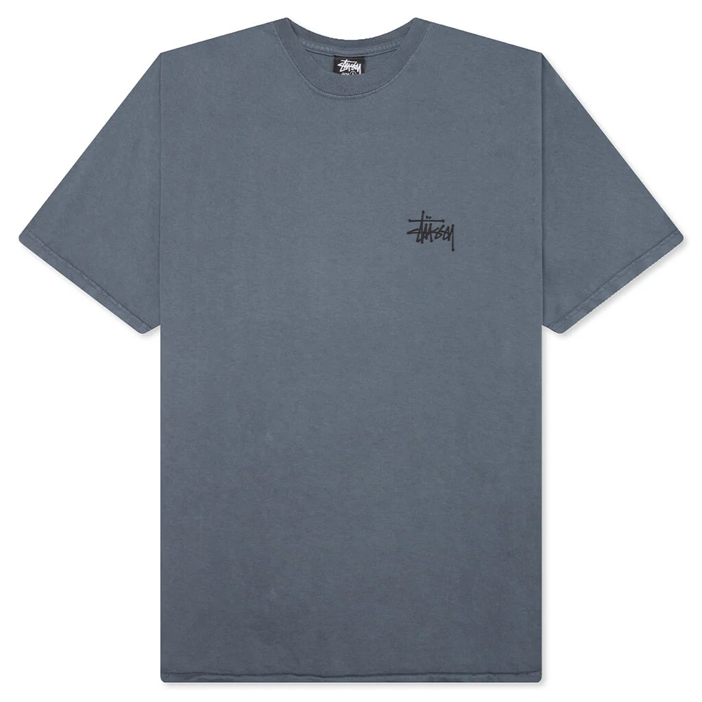 Basic Stussy Pig. Dyed Tee - Indigo