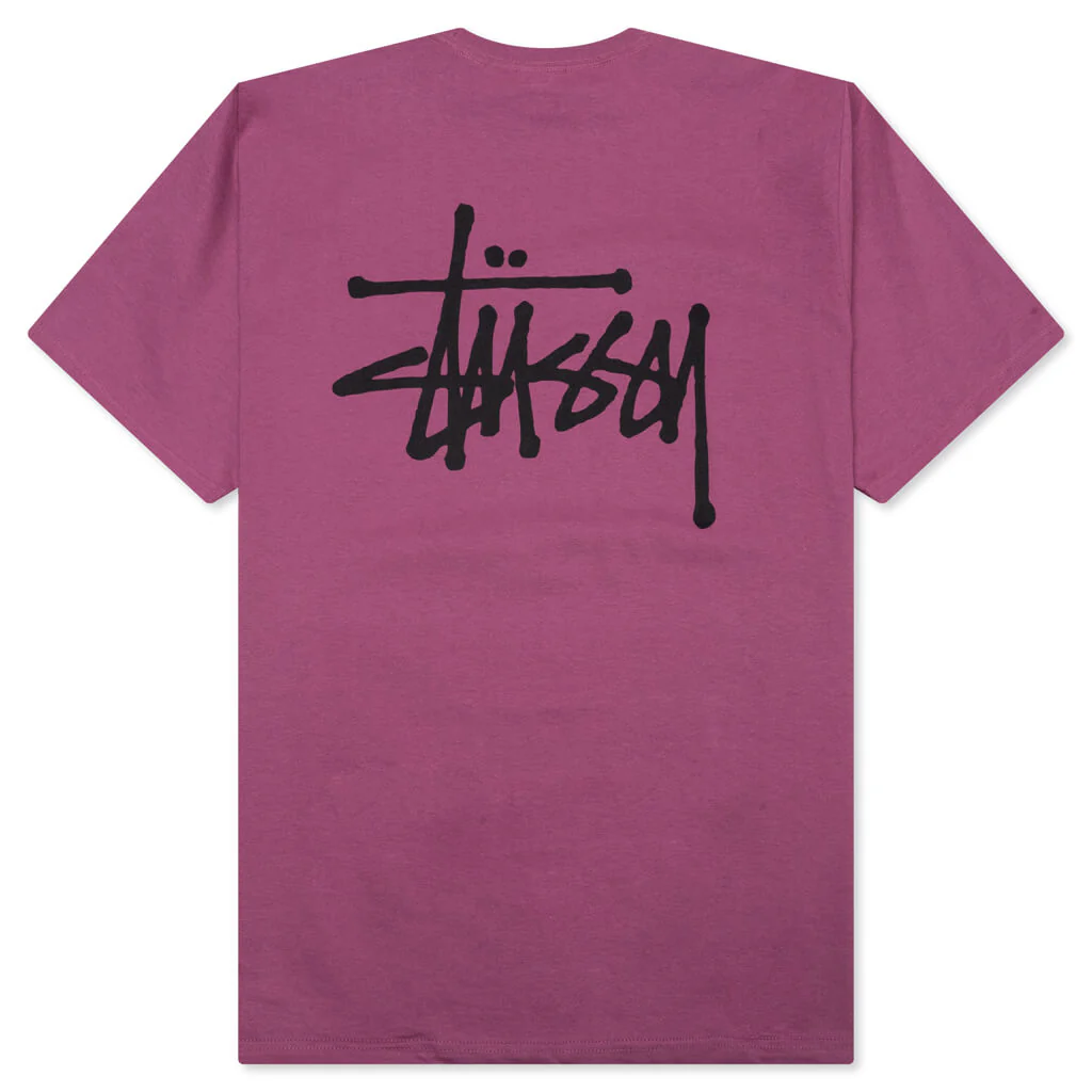 Basic Stussy Tee - Berry - Image 2