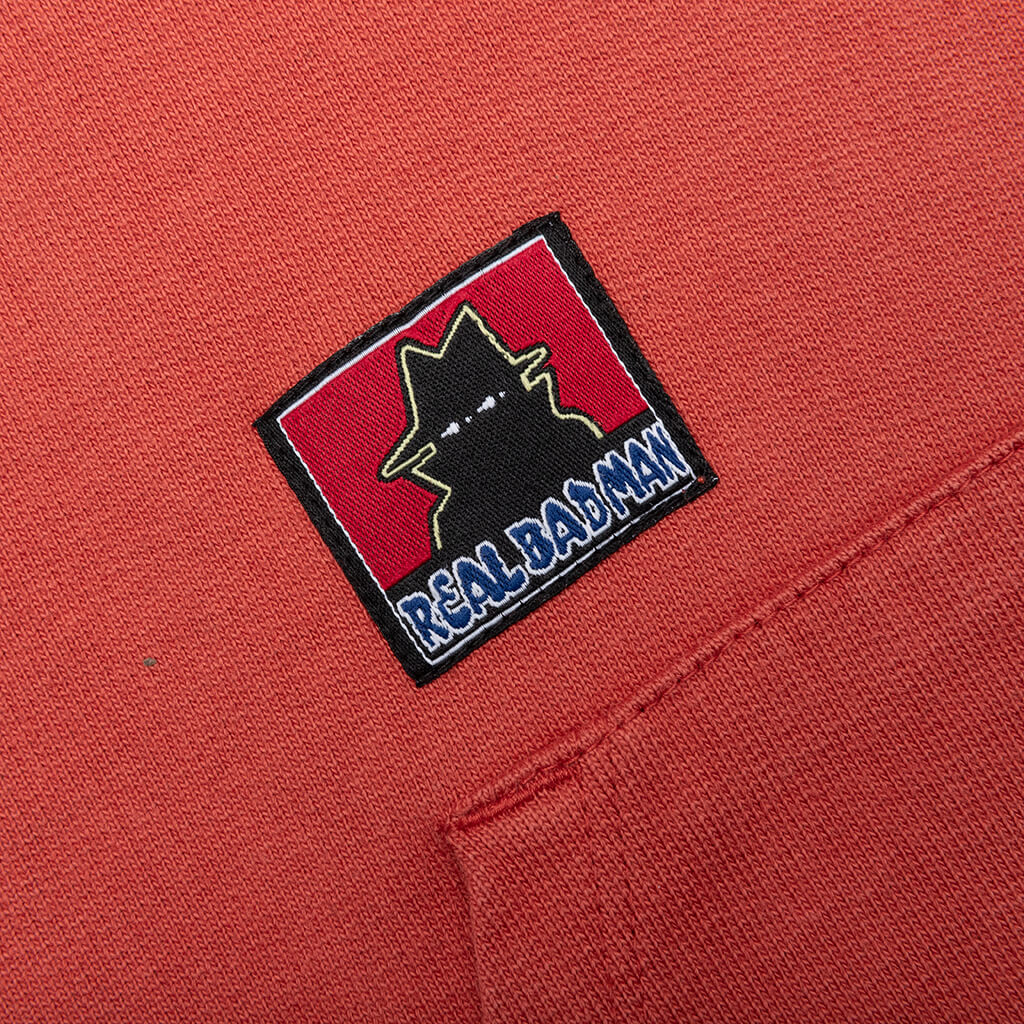Bassline Hood Fleece - Dusty Red - Image 4