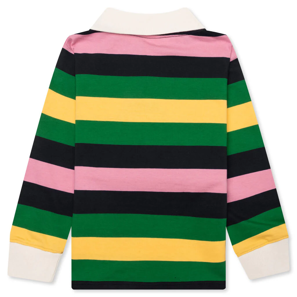 Kids BB Funnies L/S Polo - Navy Blazer - Image 2