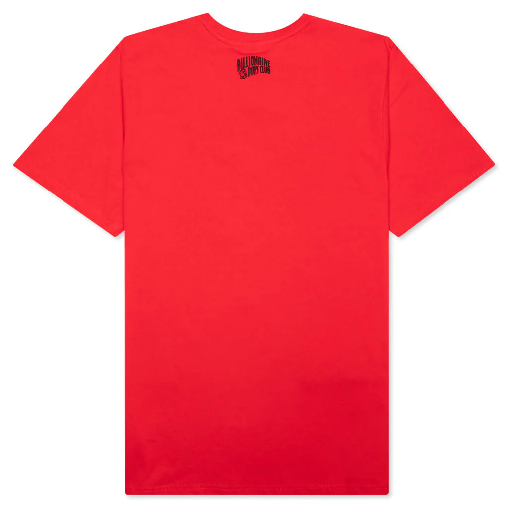 BB Scribbled S/S Tee - Red - Image 2