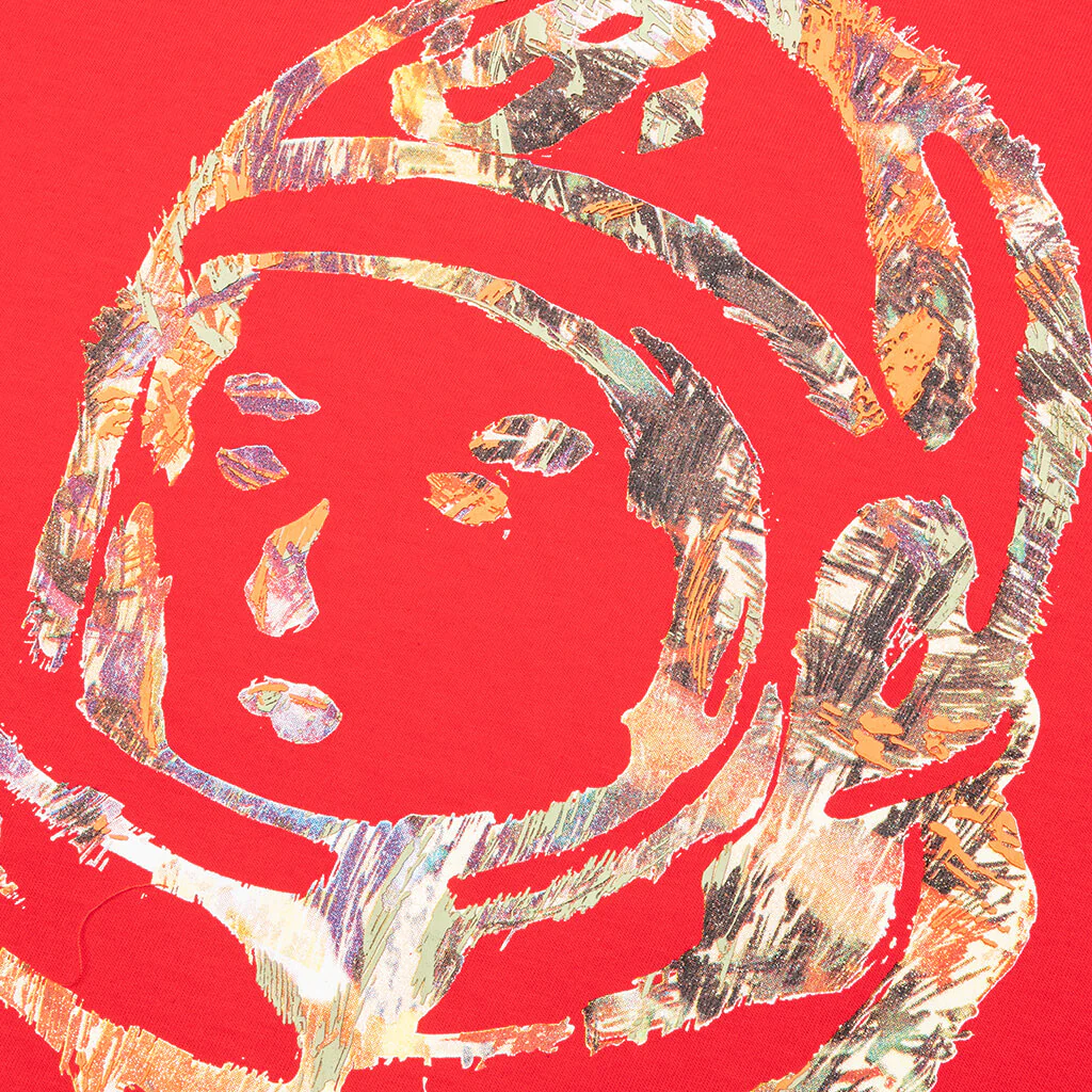 BB Scribbled S/S Tee - Red - Image 3