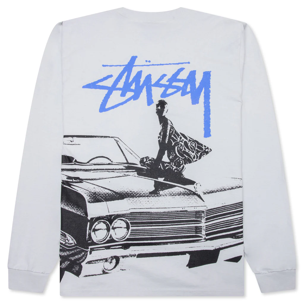 Beat Crazy L/S Tee - Fog - Image 2