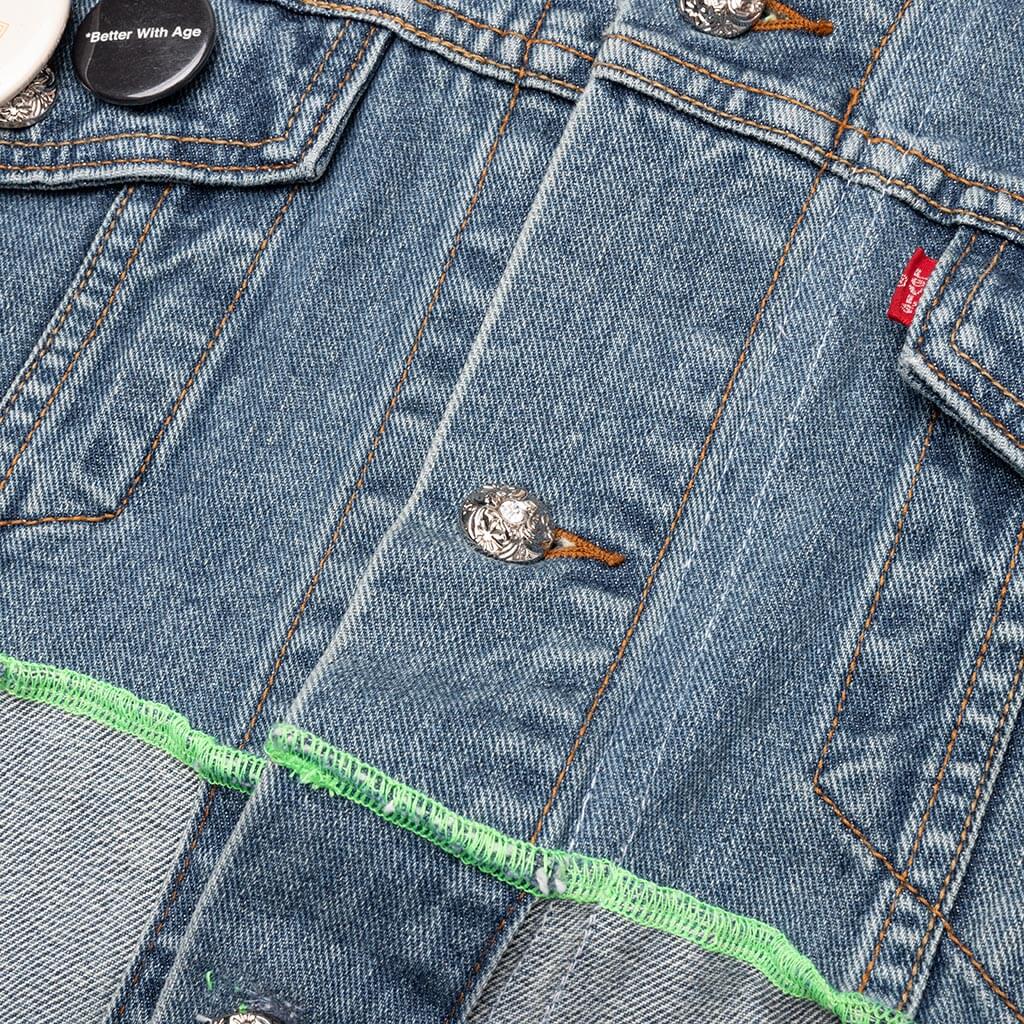 Escapade Reversible Denim Jacket - Blue - Image 5