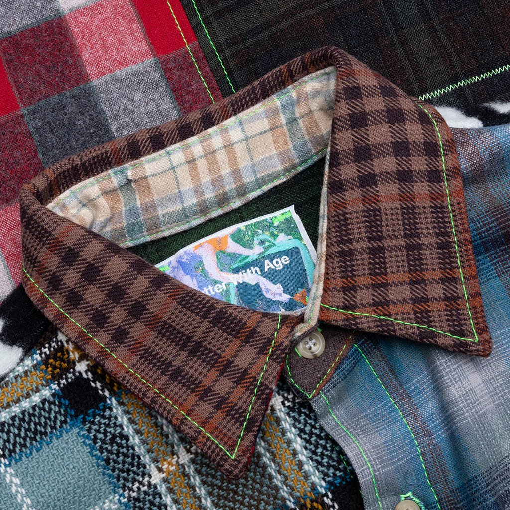 *Better with Age x Pendleton Whitney Reversible Flannel Overshirt - Multi - Image 3