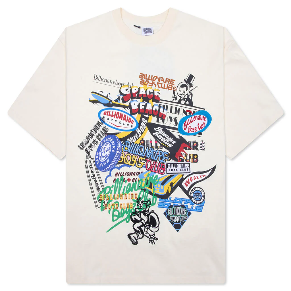 Billionaire Boys Club Cropped Tee - Winter White