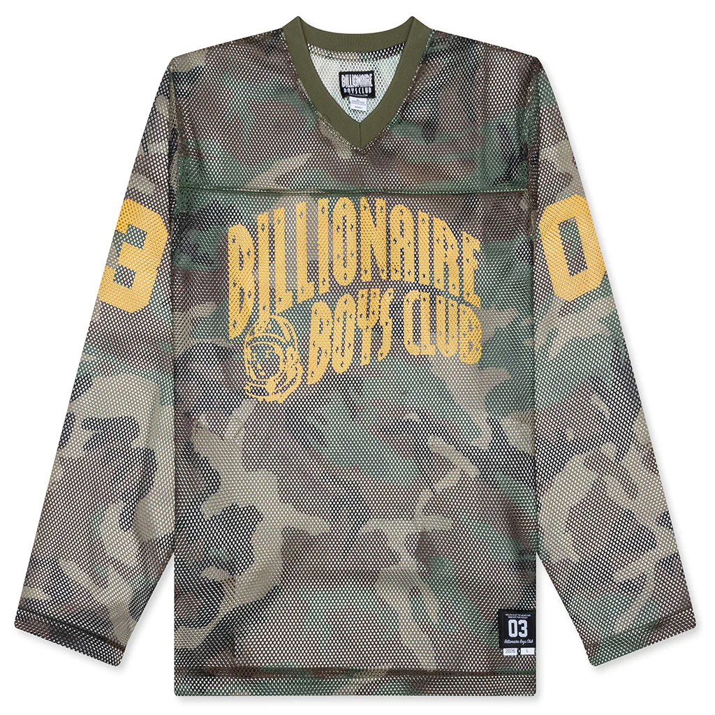 Camo Curve L/S Jersey - Cypress