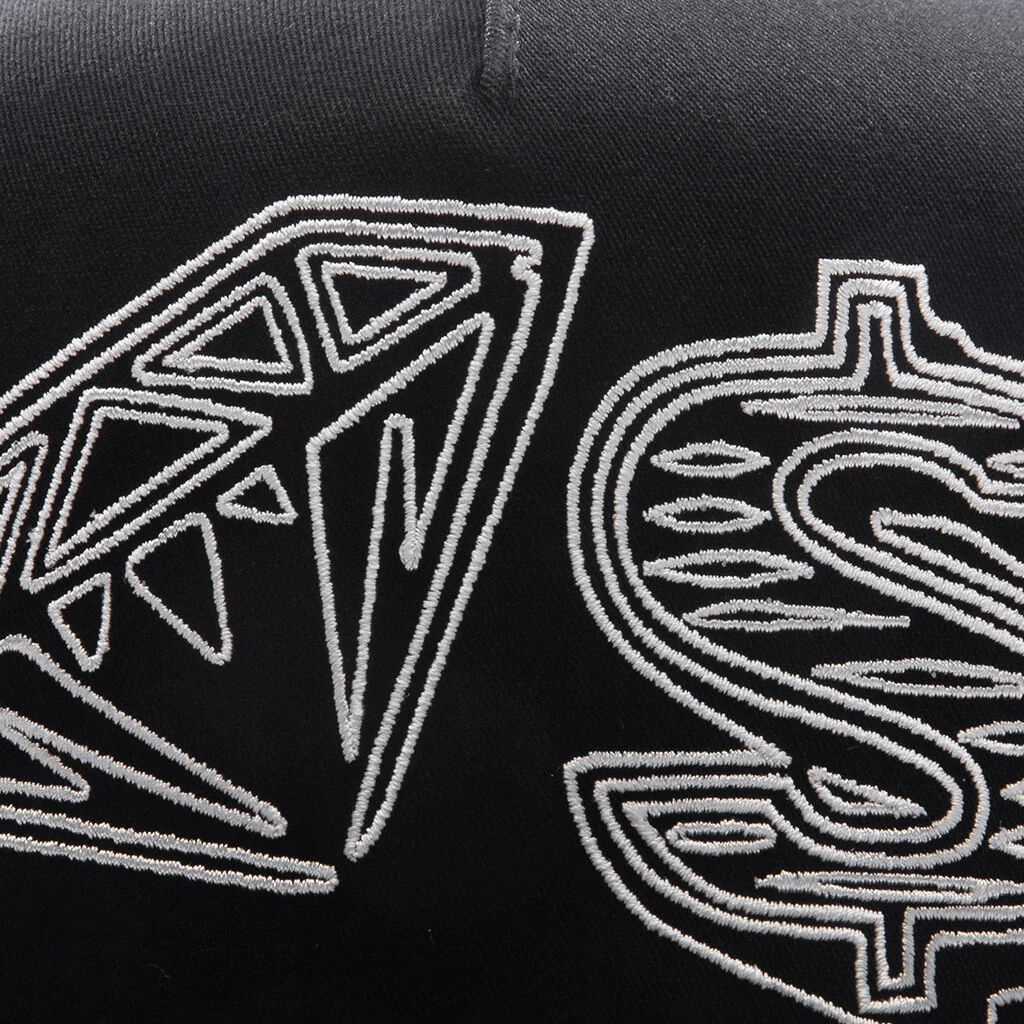 D&S Trucker Hat - Black - Image 2