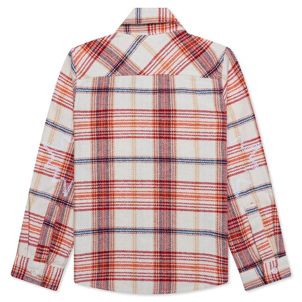 Kids BB Ranger L/S Flannel - Red - Image 2