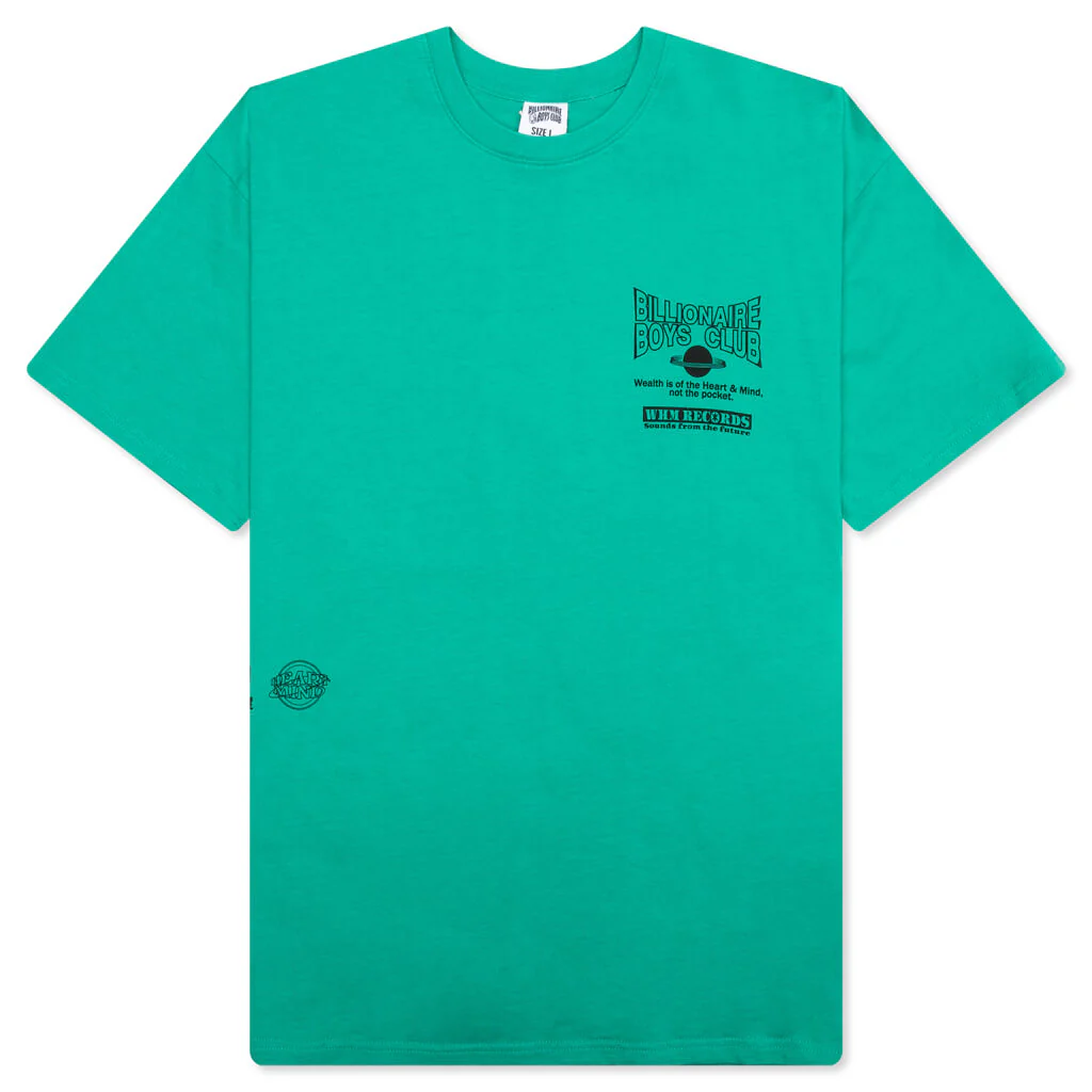Whim Records S/S Tee - Sea Green