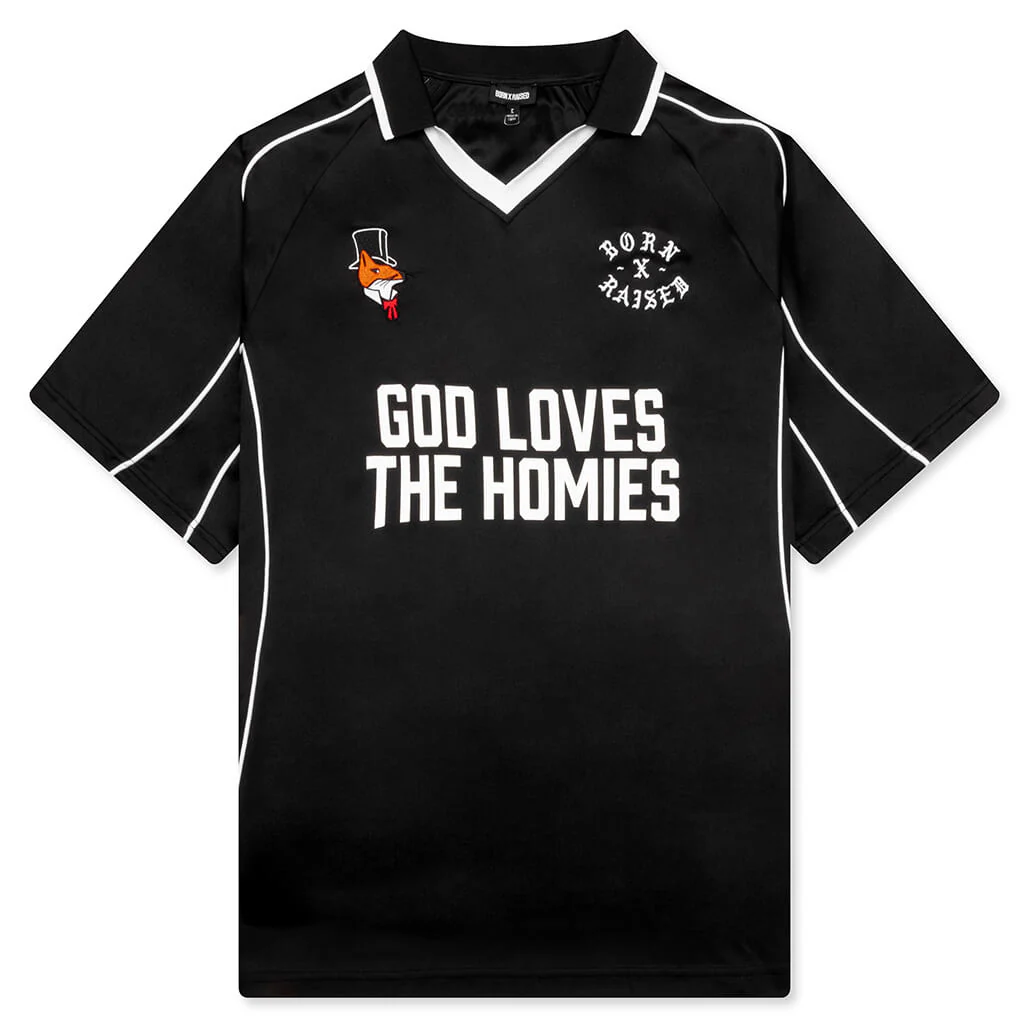 God Loves The Homies Jersey - Black