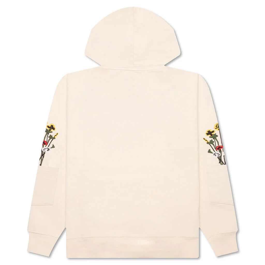 Bouquet Pullover Hoodie - Ecru - Image 2