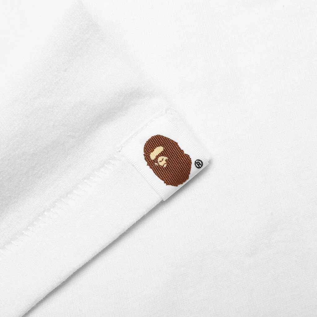 Brush College Tee - White - Image 5
